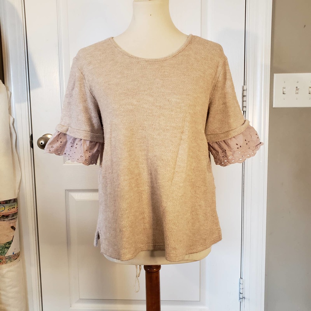 Copper Key 3/4th Sleeve Pullover Sweater Shirt Boho